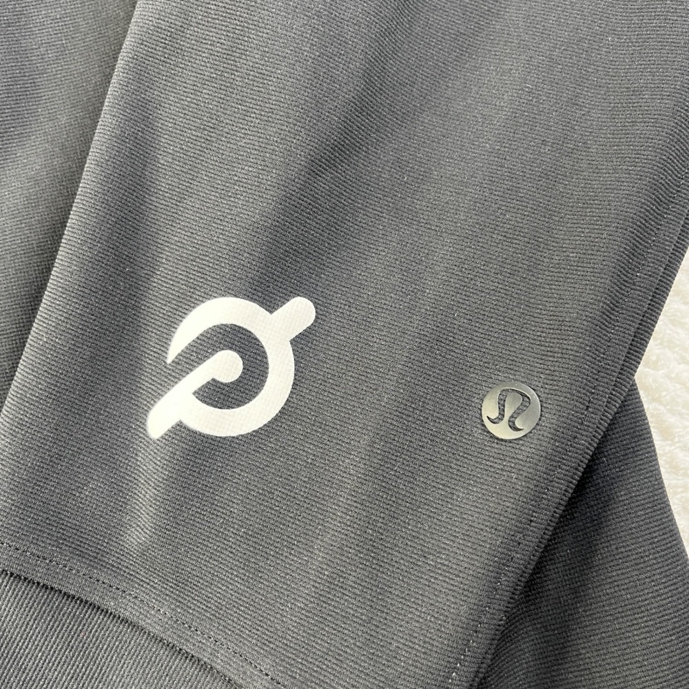 Lululemon x Peloton Sojourn Jacket Mens XXL Black Full Zip Track Mock Neck Logo - Picture 8 of 8